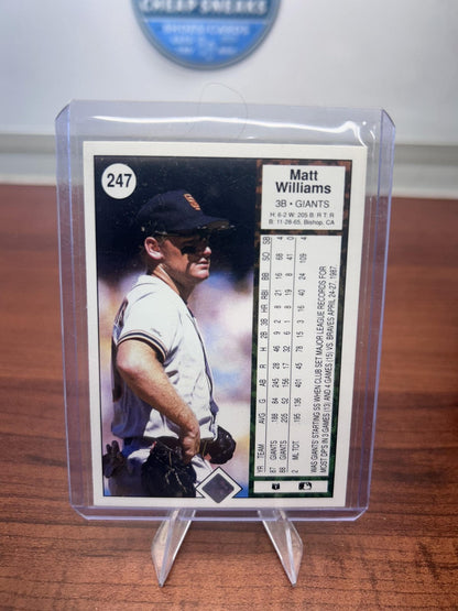 Cheap Sneaks Footwear/Sports Cards Baseball Card Matt Williams 1989 Upper Deck #247 San Francisco Giants