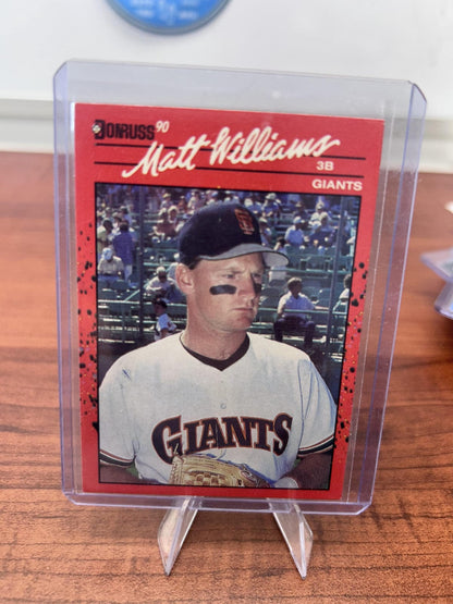 Cheap Sneaks Footwear/Sports Cards Baseball Card Matt Williams 1990 Donruss #348b San Francisco Giants
