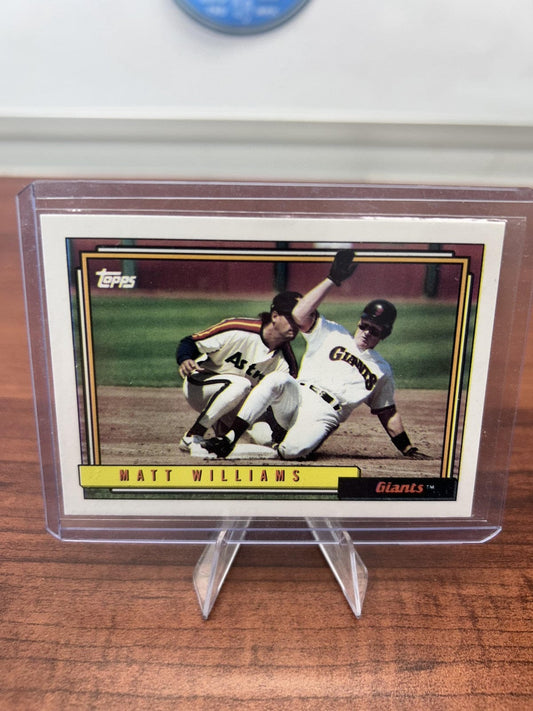 Cheap Sneaks Footwear/Sports Cards Baseball Card Matt Williams 1992 Topps #445 San Francisco Giants