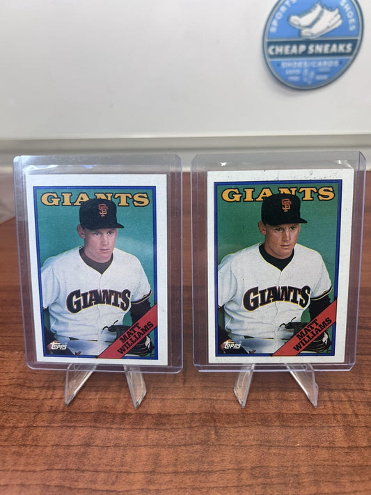 Cheap Sneaks Footwear/Sports Cards Baseball Card Matt Williams RC 1988 Topps #372 San Francisco Giants