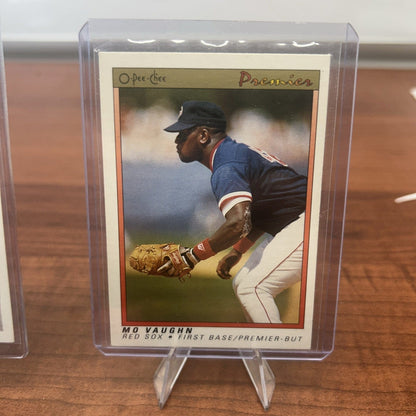 Cheap Sneaks Footwear/Sports Cards Baseball Card Maurice “MO” Vaughn 1991 Upper Deck Rookie Card #5 RED SOX + Bonus