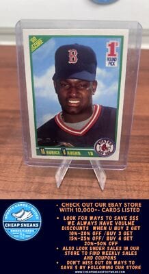 Cheap Sneaks Footwear/Sports Cards Baseball Card Maurice Vaughn RC 1990 Score #675 Boston Red Sox
