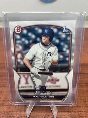 Cheap Sneaks Footwear/Sports Cards Baseball Card Max Anderson 2023 Bowman Draft #BD-144 Detroit Tigers