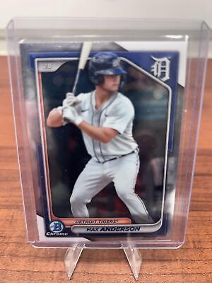 Cheap Sneaks Footwear/Sports Cards Baseball Card Max Anderson 2024 Bowman Chrome Prospects #BCP-128 Detroit Tigers