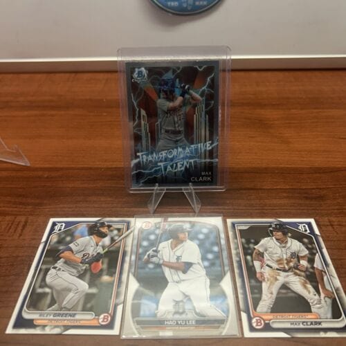 Cheap Sneaks Footwear/Sports Cards Baseball Card Max Clark 2023 Bowman Chrome Transformative Talent  TT-10 + Bonus Card