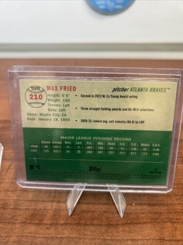 Cheap Sneaks Footwear/Sports Cards Baseball Card MAX FRIED 2023 Topps Chrome Platinum Anniversary Topps Refractor /499