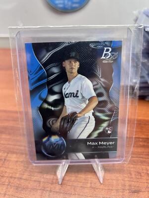 Cheap Sneaks Footwear/Sports Cards Baseball Card Max Meyer RC 2023 Bowman Platinum #14 Miami Marlins