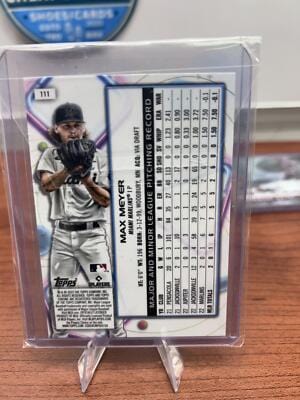 Cheap Sneaks Footwear/Sports Cards Baseball Card Max Meyer RC 2023 Topps Cosmic Chrome #111 Miami Marlins