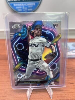 Cheap Sneaks Footwear/Sports Cards Baseball Card Max Meyer RC 2023 Topps Cosmic Chrome #111 Miami Marlins