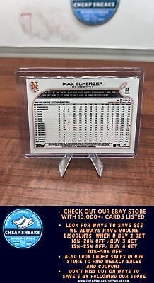 Cheap Sneaks Footwear/Sports Cards Baseball Card Max Scherzer 2022 Topps Chrome #66 New York Mets