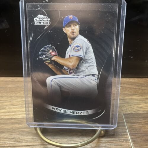 Cheap Sneaks Footwear/Sports Cards Baseball Card Max Scherzer 2022 Topps Chrome Black Baseball  Card #60 New York Mets