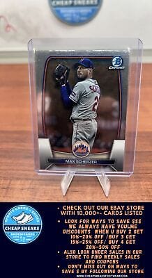 Cheap Sneaks Footwear/Sports Cards Baseball Card Max Scherzer 2023 Bowman Chrome #8 New York Mets
