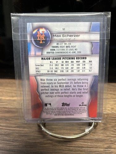 Cheap Sneaks Footwear/Sports Cards Baseball Card Max. Scherzer 2023 Bowman Platinum Baseball Card #52 New York Mets