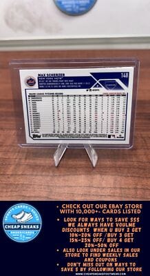 Cheap Sneaks Footwear/Sports Cards Baseball Card Max Scherzer 2023 Topps Chrome #148 New York Mets