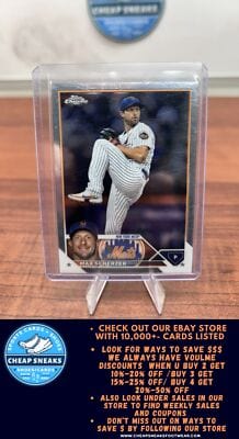 Cheap Sneaks Footwear/Sports Cards Baseball Card Max Scherzer 2023 Topps Chrome #148 New York Mets
