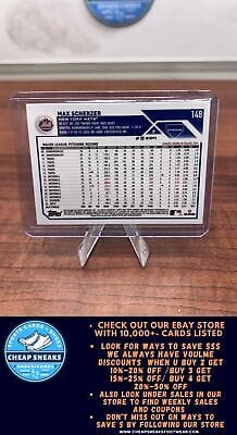 Cheap Sneaks Footwear/Sports Cards Baseball Card Max Scherzer 2023 Topps Chrome Sepia Refractor #148 New York Mets''/''