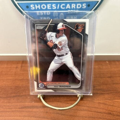 Cheap Sneaks Footwear/Sports Cards Baseball Card Max Wagner 2024 Bowman Chrome #BCP-18 Baltimore Orioles Baseball Card