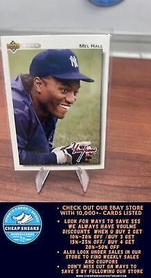 Cheap Sneaks Footwear/Sports Cards Baseball Card Mel Hall 1992 Upper Deck #291 New York Yankees