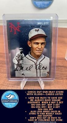 Cheap Sneaks Footwear/Sports Cards Baseball Card Mel Ott 2023 Topps Chrome Platinum Anniversary #460 New York Giants