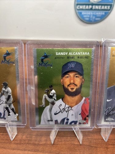 Cheap Sneaks Footwear/Sports Cards Baseball Card Miami Marlins 2023 Topps Chrome Platinum Anniversary Garcia,Leblanc,Al