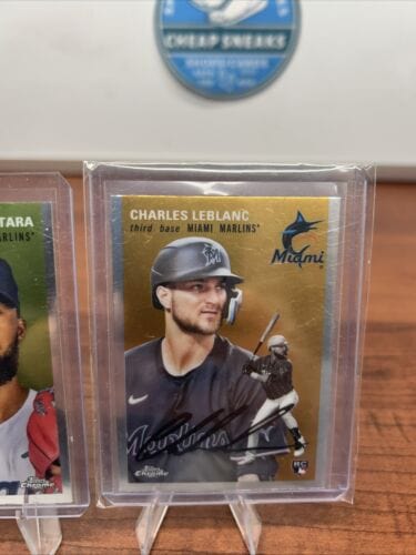 Cheap Sneaks Footwear/Sports Cards Baseball Card Miami Marlins 2023 Topps Chrome Platinum Anniversary Garcia,Leblanc,Al