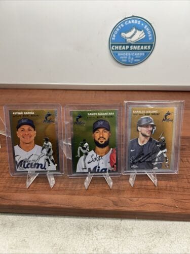 Cheap Sneaks Footwear/Sports Cards Baseball Card Miami Marlins 2023 Topps Chrome Platinum Anniversary Garcia,Leblanc,Al