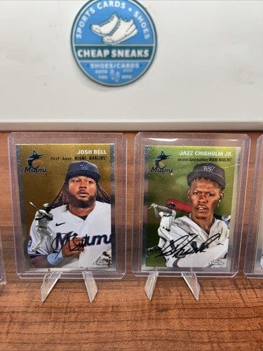 Cheap Sneaks Footwear/Sports Cards Baseball Card Miami Marlins 2023 Topps Chrome Platinum Anniversary Lot Bell, Meyer C