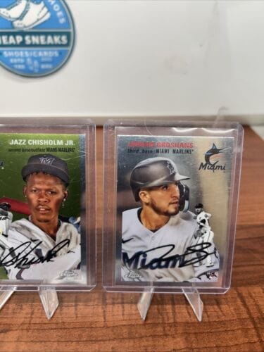 Cheap Sneaks Footwear/Sports Cards Baseball Card Miami Marlins 2023 Topps Chrome Platinum Anniversary Lot Bell, Meyer C