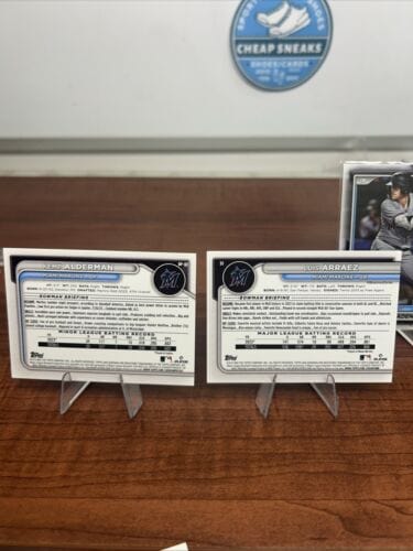 Cheap Sneaks Footwear/Sports Cards Baseball Card Miami Marlins 2024 Bowman Lot (4) Alderman, Vradenburg, Luis Arraez, S