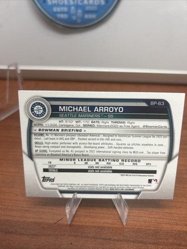 Cheap Sneaks Footwear/Sports Cards Baseball Card Michael Arroyo 2023 1st Bowman Prospects Rookie NRMT+ RC Seattle Marin