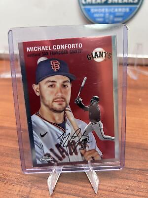 Cheap Sneaks Footwear/Sports Cards Baseball Card Michael Conforto 2023 Topps Chrome Platinum Anniversary #67 San Franci