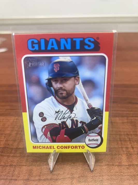 Cheap Sneaks Footwear/Sports Cards Baseball Card Michael Conforto 2024 Topps Heritage #376 San Francisco Giants