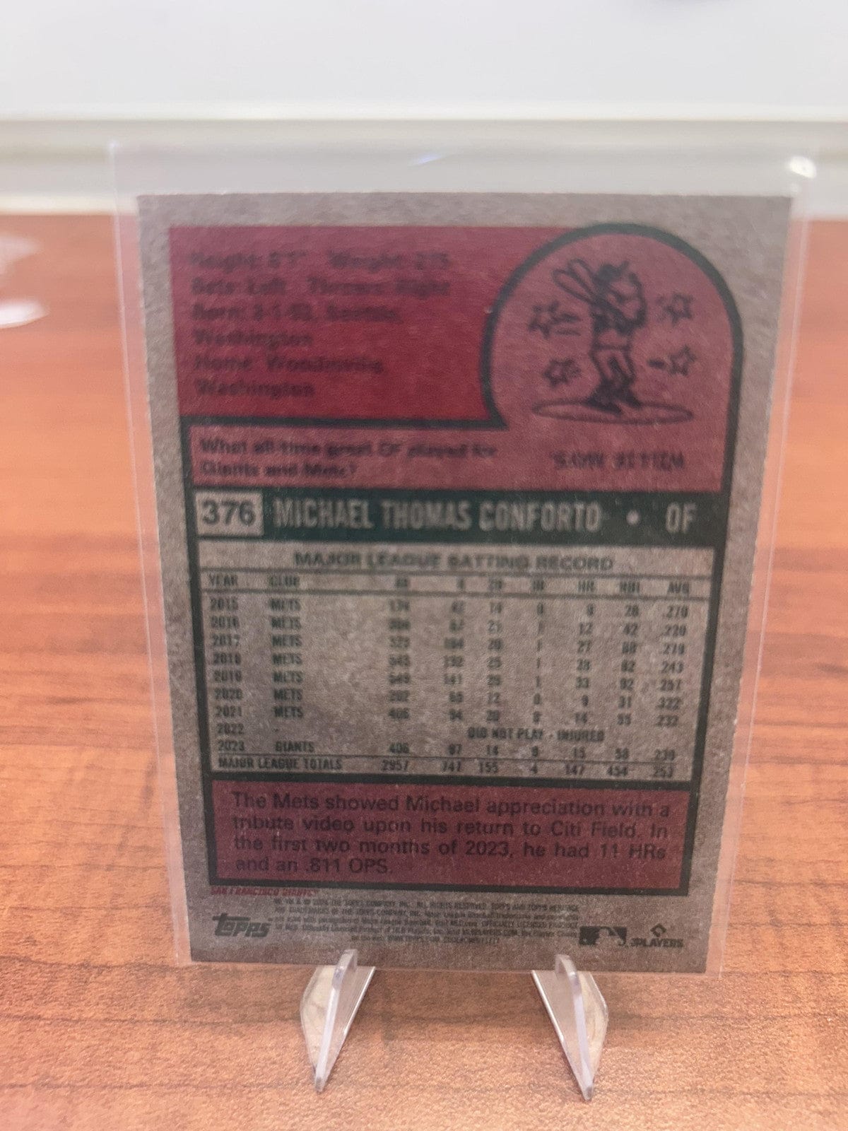Cheap Sneaks Footwear/Sports Cards Baseball Card Michael Conforto 2024 Topps Heritage #376 San Francisco Giants
