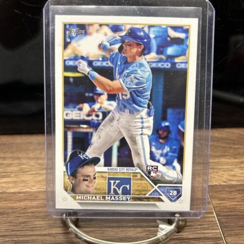 Cheap Sneaks Footwear/Sports Cards Baseball Card Michael Massey Flagship Rookie Card RC 2023 Topps Series 1 Baseball #1