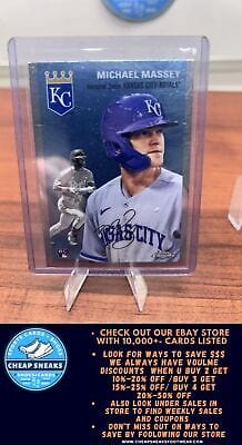 Cheap Sneaks Footwear/Sports Cards Baseball Card Michael Massey RC 2023 Topps Chrome Platinum Anniversary #49 Kansas Ci