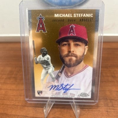 Cheap Sneaks Footwear/Sports Cards Baseball Card Michael Stefanic (RC) 2023 Topps Chrome Platinum Anniversary Auto #CPA