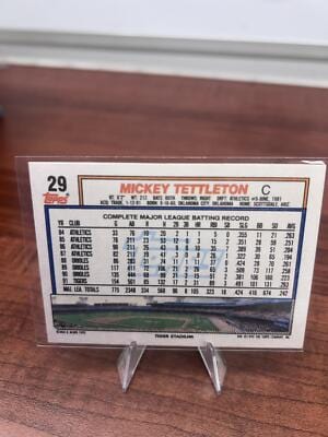 Cheap Sneaks Footwear/Sports Cards Baseball Card Mickey Tettleton 1992 Topps #29 Detroit Tigers