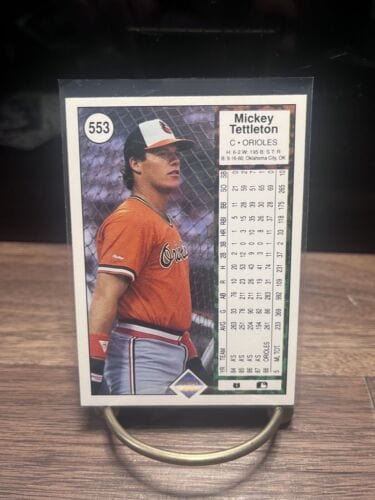 Cheap Sneaks Footwear/Sports Cards Baseball Card Mickey Tettleton C Baltimore Orioles 1989 Upper Deck Card #553