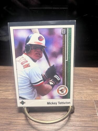 Cheap Sneaks Footwear/Sports Cards Baseball Card Mickey Tettleton C Baltimore Orioles 1989 Upper Deck Card #553