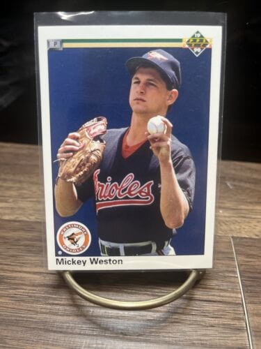 Cheap Sneaks Footwear/Sports Cards Baseball Card MICKEY WESTON RC Baltimore Orioles P 1990 Upper Deck Baseball Card #68