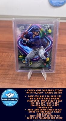 Cheap Sneaks Footwear/Sports Cards Baseball Card Miguel Amaya (RC) 2023 Topps Cosmic Chrome #132 Chicago Cubs