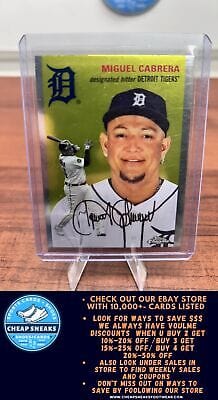 Cheap Sneaks Footwear/Sports Cards Baseball Card Miguel Cabrera 2023 Topps Chrome Platinum Anniversary #248 Detroit Tig