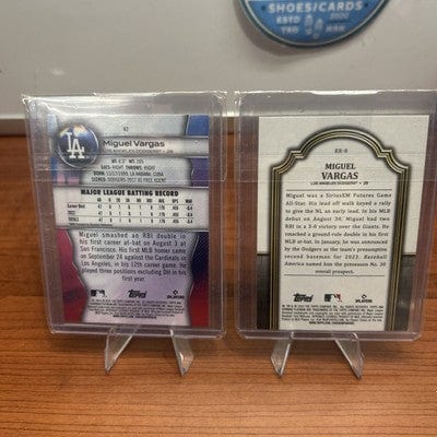 Cheap Sneaks Footwear/Sports Cards Baseball Card Miguel Vargas 2023 Topps Bowman Platinum Baseball #RR8 Renowned Rookie