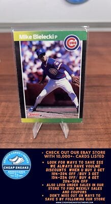 Cheap Sneaks Footwear/Sports Cards Baseball Card Mike Bielecki 1989 Donruss #512 Chicago Cubs