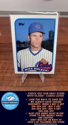 Cheap Sneaks Footwear/Sports Cards Baseball Card Mike Bielecki 1989 Topps #668 Chicago Cubs