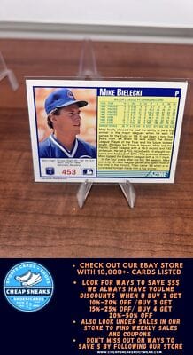 Cheap Sneaks Footwear/Sports Cards Baseball Card Mike Bielecki 1991 Score #453 Chicago Cubs