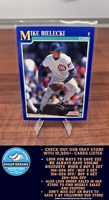 Cheap Sneaks Footwear/Sports Cards Baseball Card Mike Bielecki 1991 Score #453 Chicago Cubs