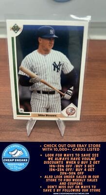 Cheap Sneaks Footwear/Sports Cards Baseball Card Mike Blowers 1991 Upper Deck #730 New York Yankees