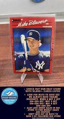 Cheap Sneaks Footwear/Sports Cards Baseball Card Mike Blowers RC 1990 Donruss #656 New York Yankees