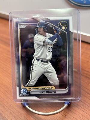 Cheap Sneaks Footwear/Sports Cards Baseball Card Mike Boeve 2024 Bowman Chrome Prospects  #BCP-138 Brewers